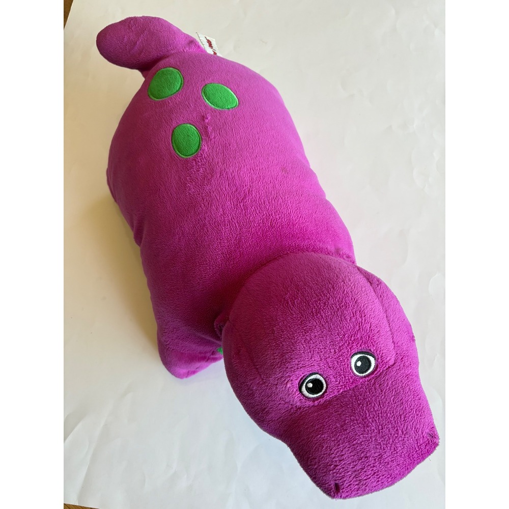 Pillow Pets Barney the Dinosaur Plush Purple T-Rex Stuffed Animal 2011 Lyons Y2K - Picture 11 of 14
